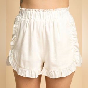 Linen Ruffle Short